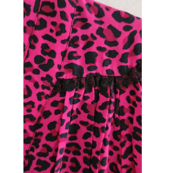 Zadig & Voltaire Reveal Leopard Print Faux Wrap Dress Pink Small NEW - Picture 10 of 13